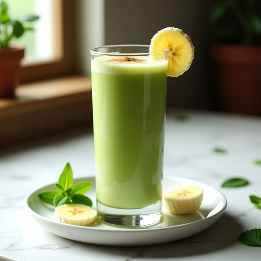 Batido de Moringa, Banana y Leche de Almendras: Bebida Superfood Energética en 5 Minutos