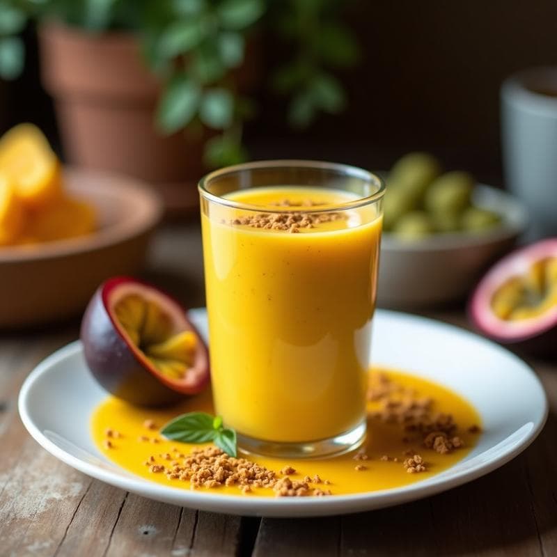 Batido de Moringa y Maracuyá: Bebida Energética Detox para el Gym