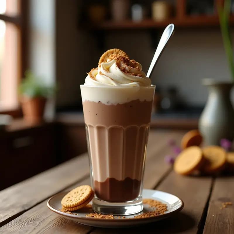 Batido de Nutella con Plátano y Galletas Maria: Postre en Vaso para Niños (y Adultos)