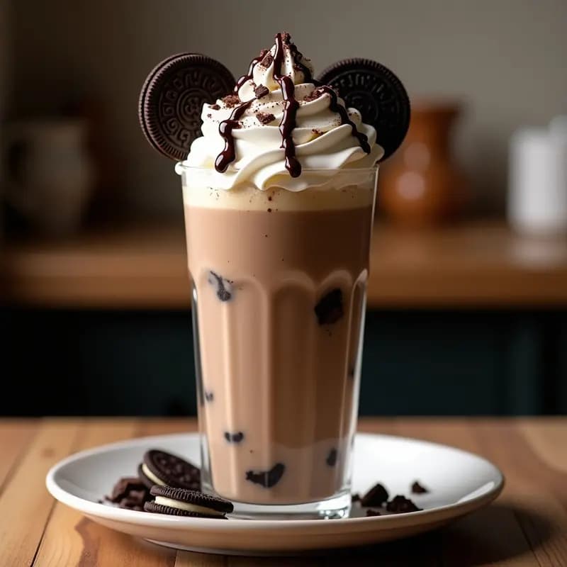 Batido de Galletas Oreo, Brownies y Nata Montada: Postre en Vaso para los Más Golosos