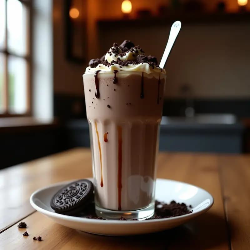 Batido de Galletas Oreo con Helado de Brownies y Trozos de Cheesecake: El Postre Más Decadente del Año
