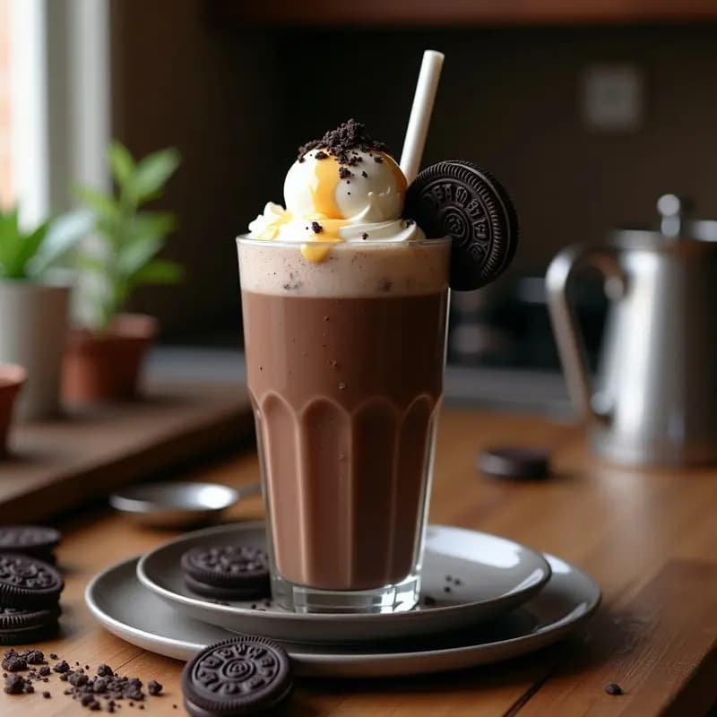 Batido Monstruoso de Galletas Oreo y Leche Condensada: Bebida Ultra Dulce en 5 Minutos