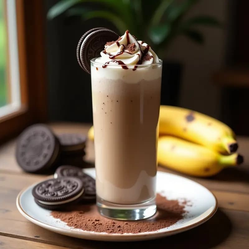 Batido de Galletas Oreo, Plátano y Nutella: Desayuno o Merienda de Sueño