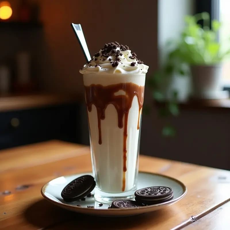 Batido Monstruoso de Oreos Galletas Maria y Helado de Cookie Dough: Bebida de 2000 Calorías