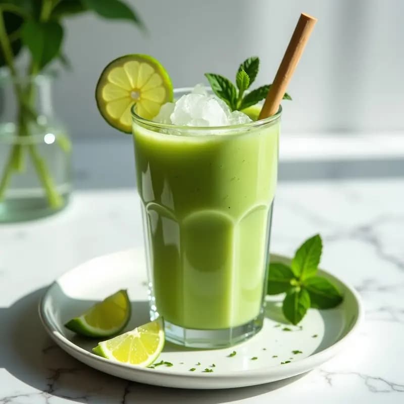 Batido de Pepino y Jengibre con Zumo de Lima y Aceite de CBD: Bebida Detox y Relajante