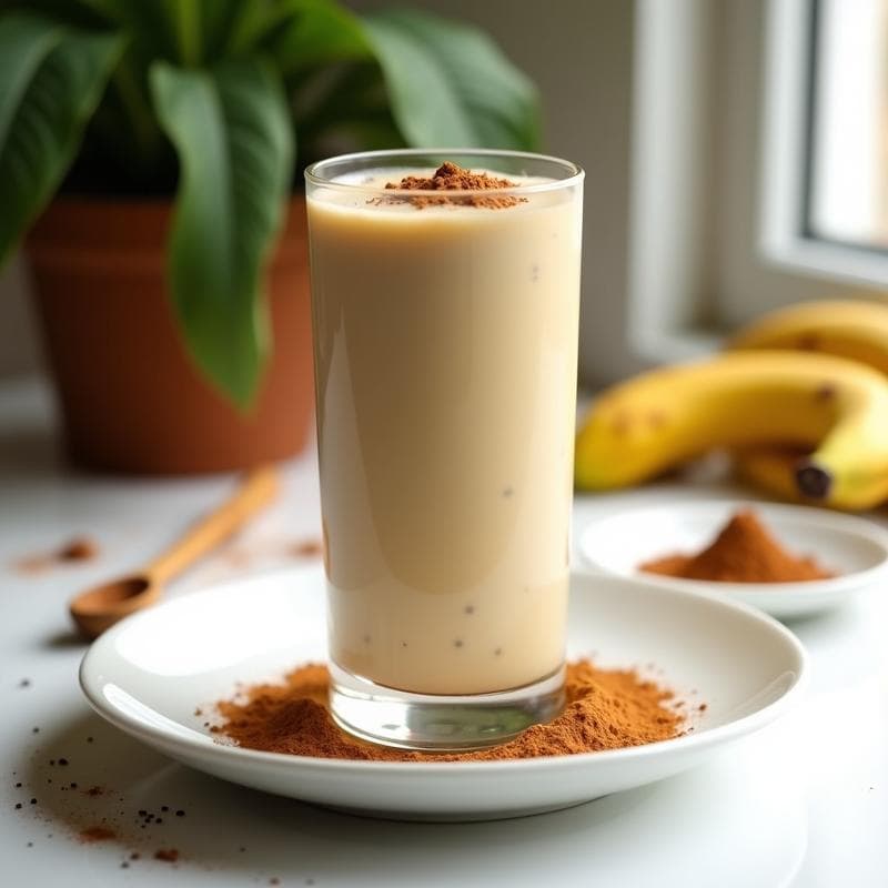 Batido de Péptidos de Guisante y Plátano con Canela: Bebida Alta en Proteína para Deportistas
