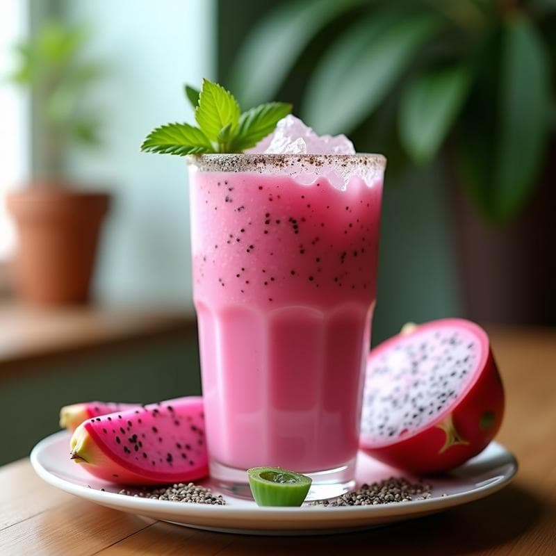 Batido de Pitahaya y Aloe Vera: Bebida Detox y Hidratante Sin Azúcar