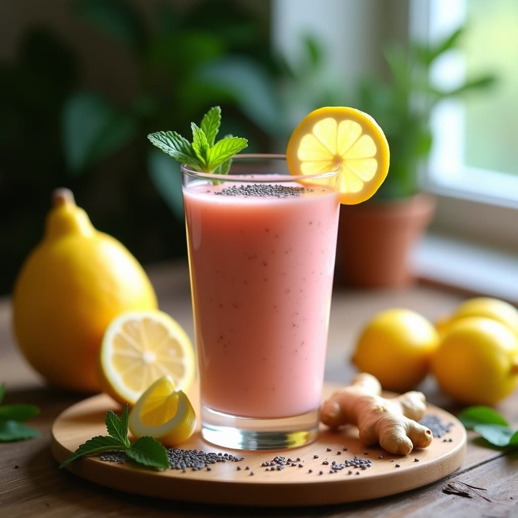 Batido de Pitahaya, Limón y Jengibre: Bebida Desintoxicante y Rica en Antioxidantes