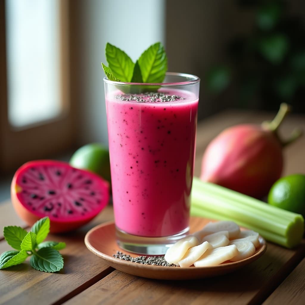 Batido de Pitaya y Leche de Tigre: Bebida Peruana Detox y Antioxidante en 5 Minutos