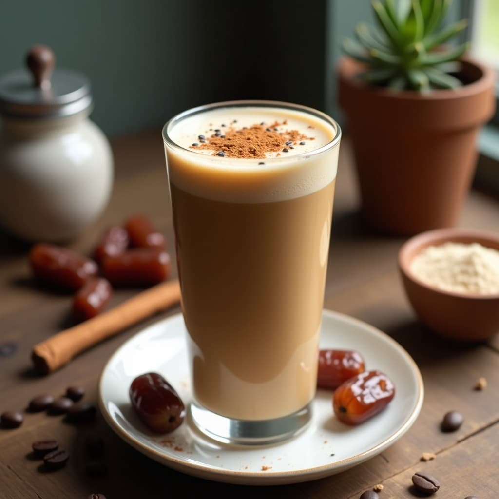 Batido de Proteína de Café y Dátiles con Leche de Soja: Bebida Keto para Pre-Entreno