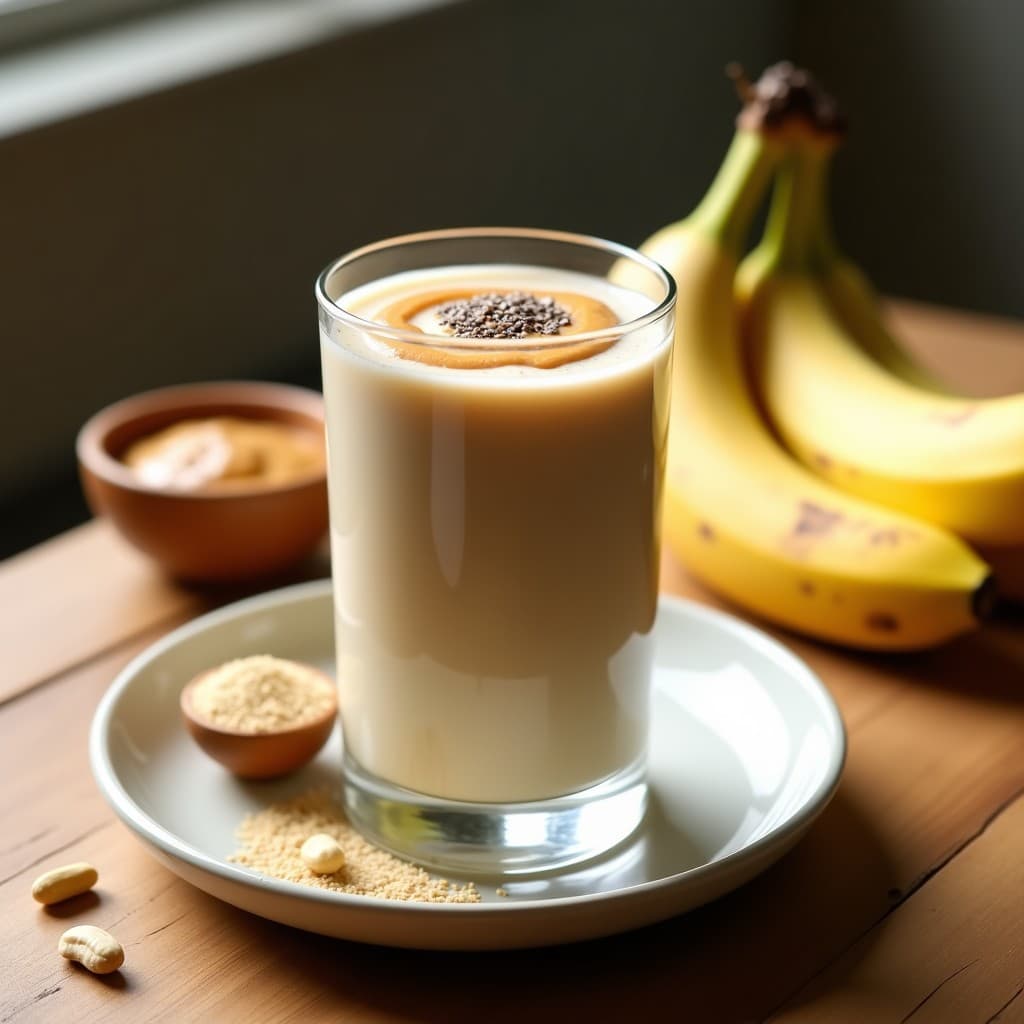 Batido de Proteína de Cáñamo con Plátano y Cacahuete: Bebida Post-Entreno Sin Lácteos