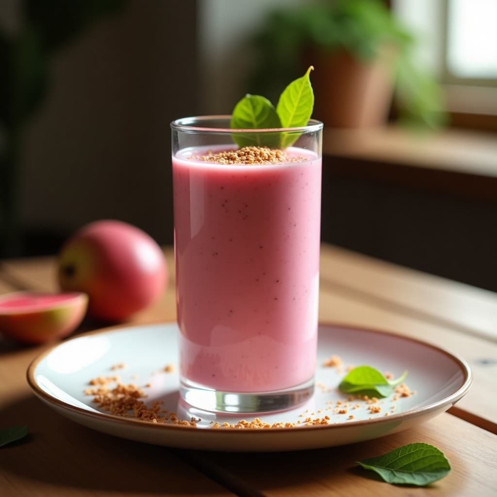 Batido de Proteína de Guayaba y Semillas de Cáñamo: Bebida Brasileña Energizante