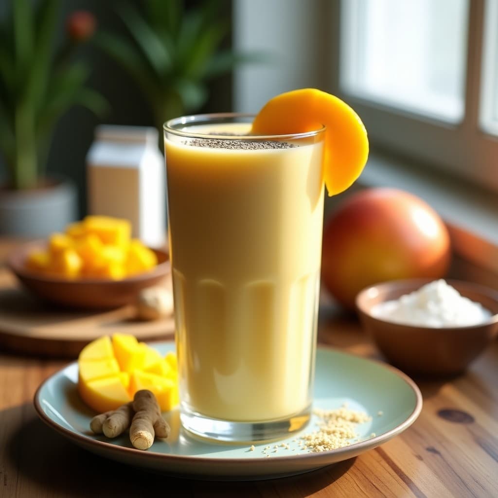 Batido de Proteinado de Guisante y Mango: Bebida Keto para Post-Entrenamiento