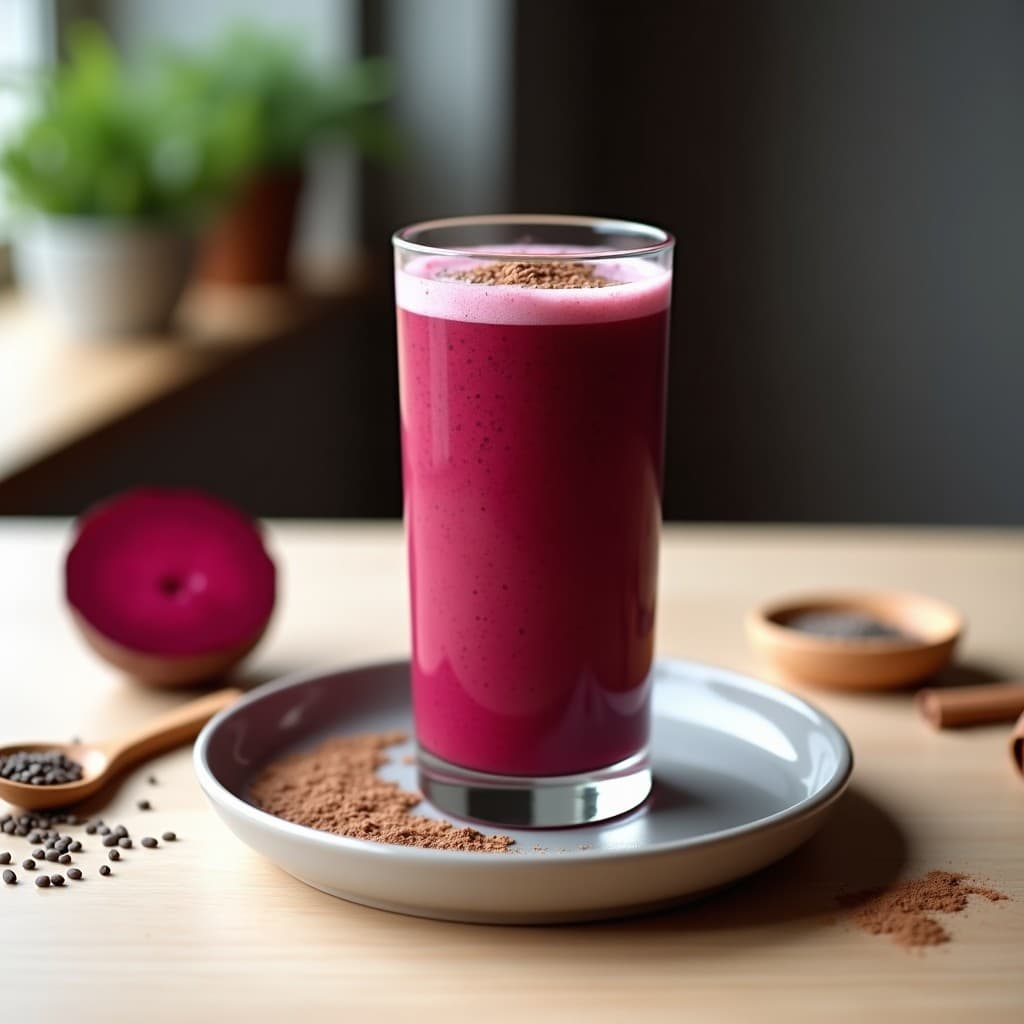Batido de Remolacha y Cacao: Bebida Antioxidante para Mejorar el Rendimiento