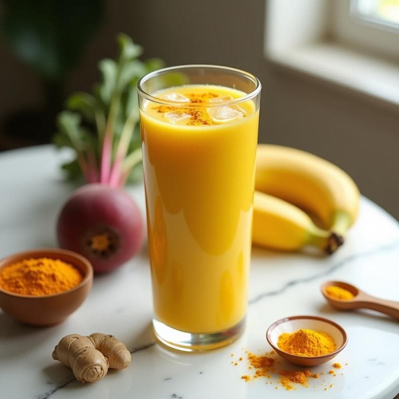 Batido de Remolacha Dorada y Cúrcuma: Bebida Antiinflamatoria y Depurativa en 5 Minutos