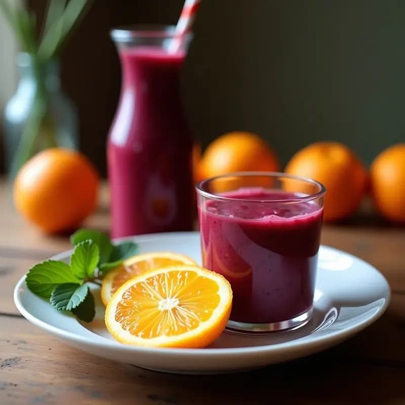 Batido de remolacha, jengibre y naranja sanguina: bebida energética para deportistas