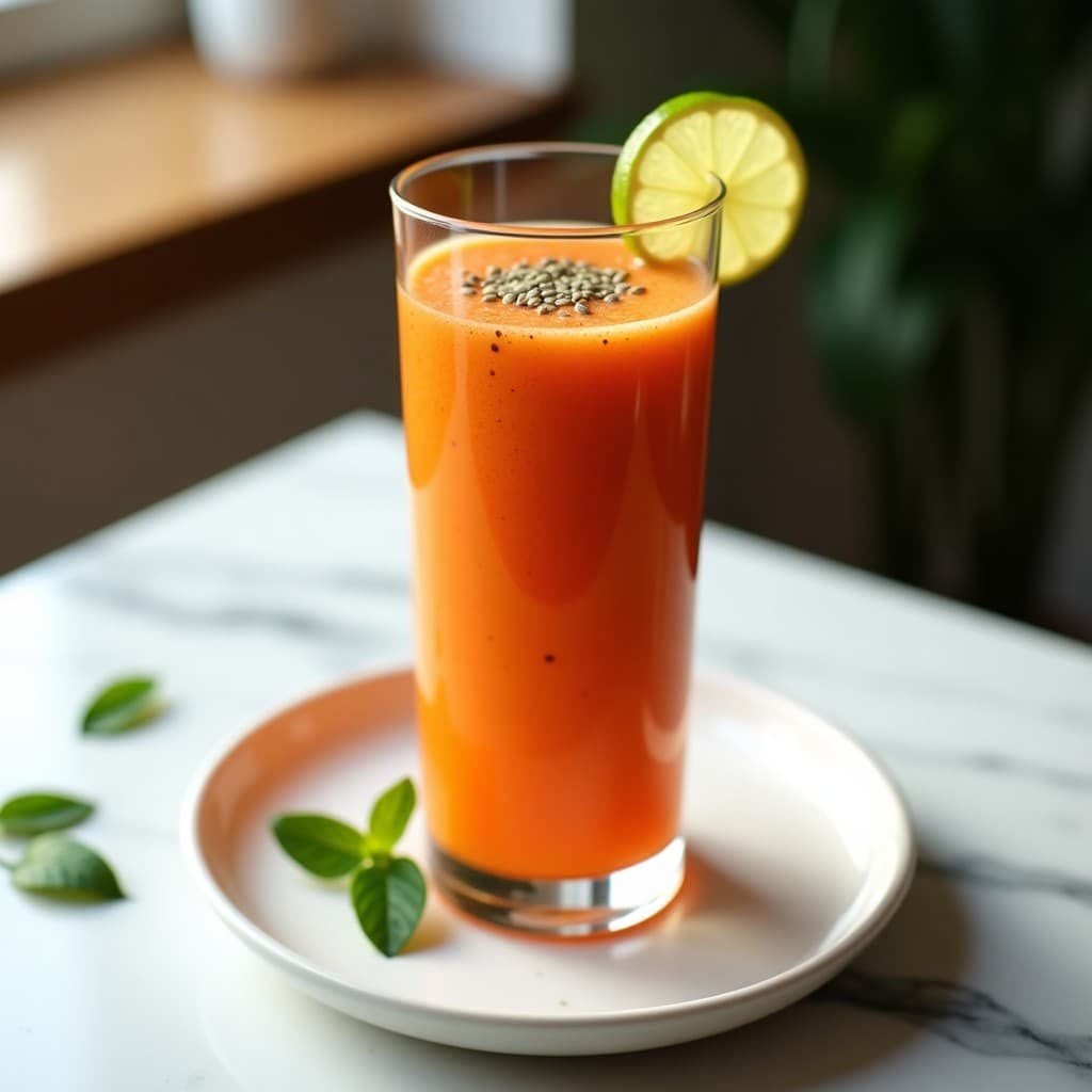 Batido de Tamarillo y Jengibre con Semillas de Cánamo: Bebida Desintoxicante Sin Azúcar