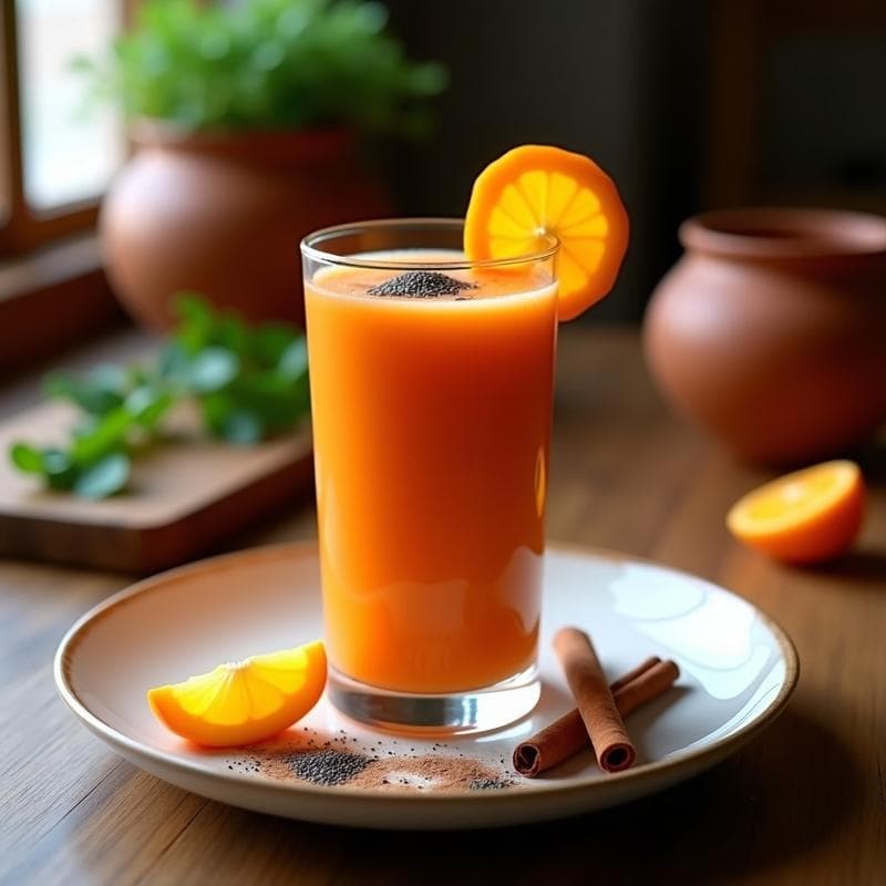 Batido de Tamarillo y Jengibre con Semillas de Cháivar: Bebida Peruana Antioxidante en 5 Minutos