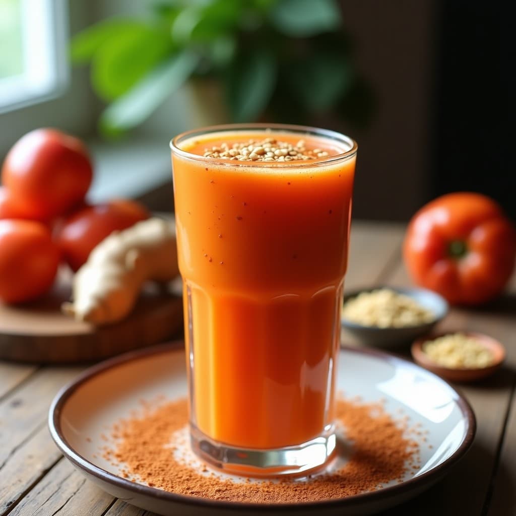 Batido de Tamarillo y Jengibre: Bebida Chilena Energética y Sin Azúcar para el Deporte