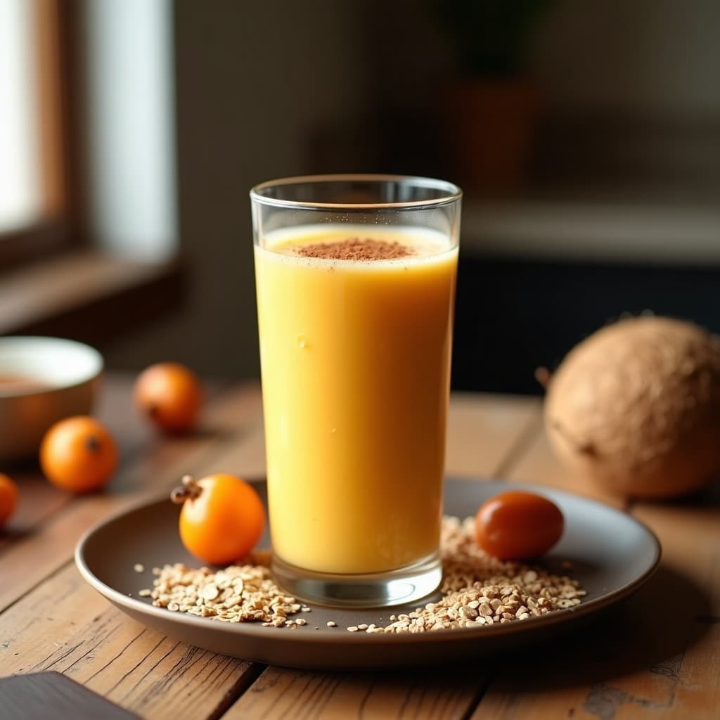 Batido de Tamarindo y Avena con Canela: Bebida Energética Mexicana Sin Lácteos