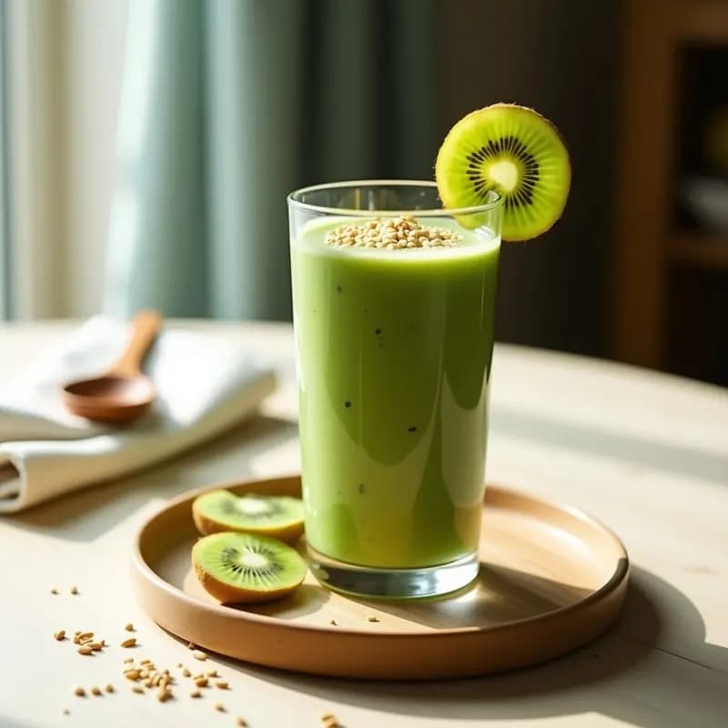 Batido de Té Verde y Kiwi: Bebida Japonesa Desintoxicante y Alta en Vitamina C