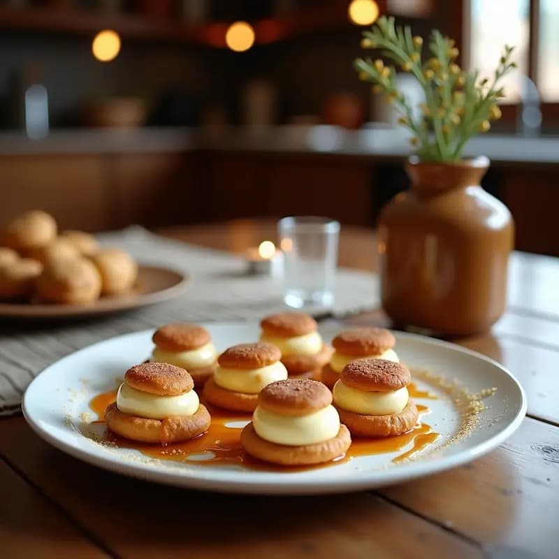 Batido de Vainilla, Galletas de Jengibre y Caramelo Salado: Postre Navideño en Vaso