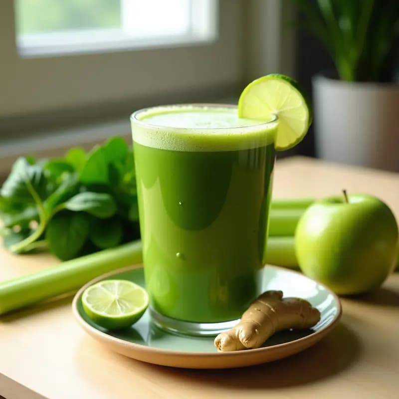 Batido Verde Detox con Jengibre y Limón: Receta Depurativa en 5 Minutos para Piel y Digestión