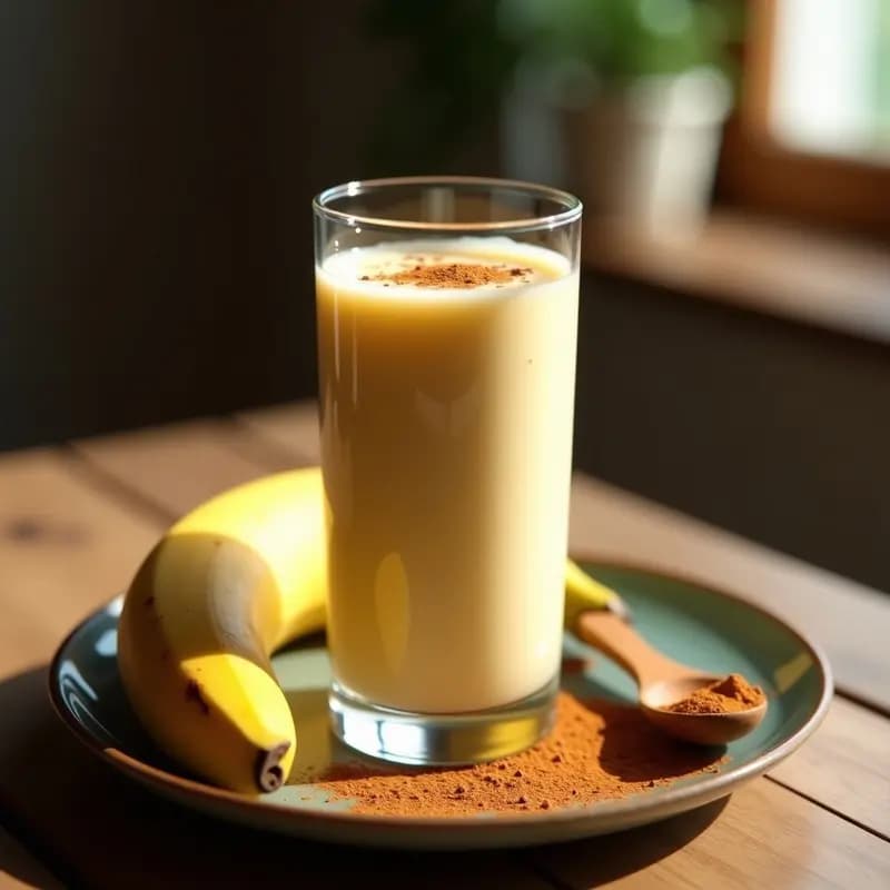Batido de Yogur, Plátano y Canela: Bebida Refrescante y Nutritiva