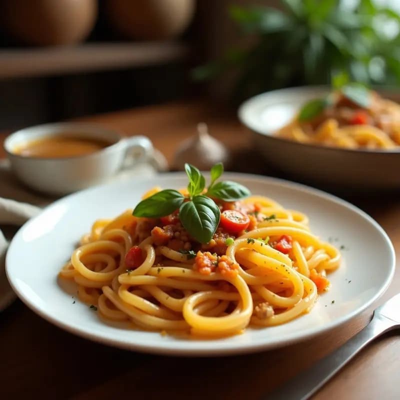 BAttributeo de Pasta con Salsa de Calabaza y Nueces: Receta Italiana Vegana y Cremosa