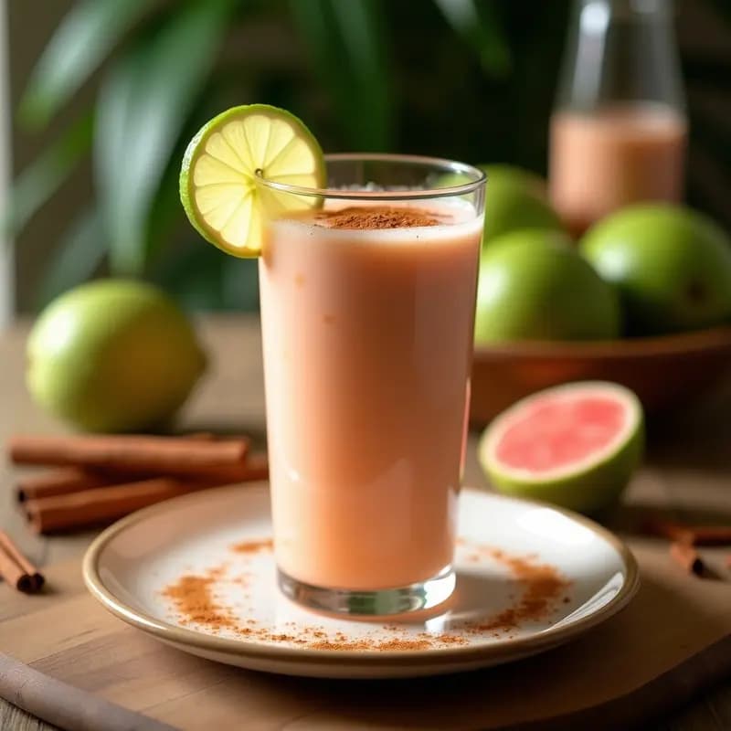 Beba de Guayaba y Queso Crema: Bebida Dominicana Fresca y Cremosa en 5 Minutos