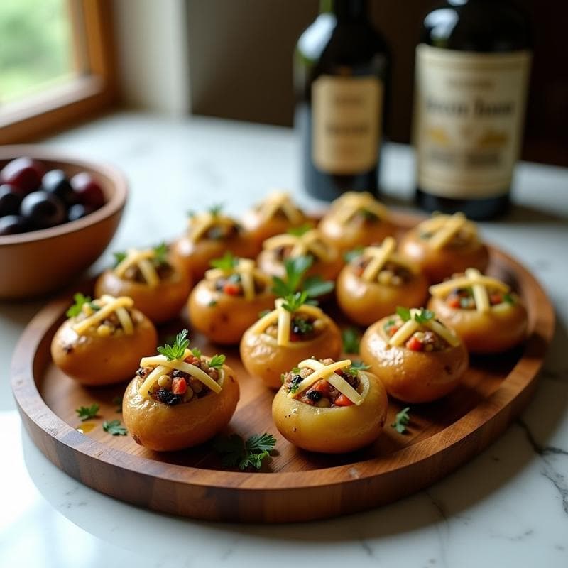 Bébés de Patata Rellenos de Atún y Aceitunas: Receta Mediterránea en 20 Minutos