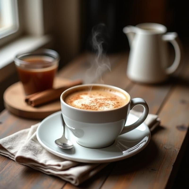 Bebida de Achicoria y Canela con Leche de Avena: Latte Vegano para la Digestión