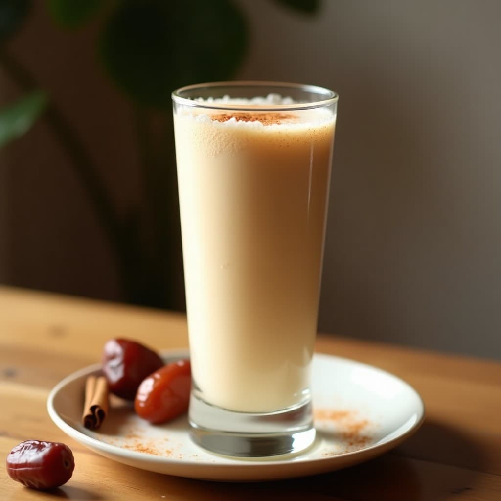 Bebida de Agua de Horchata con Canela y Maca: Refresco Energético Sin Lactosa