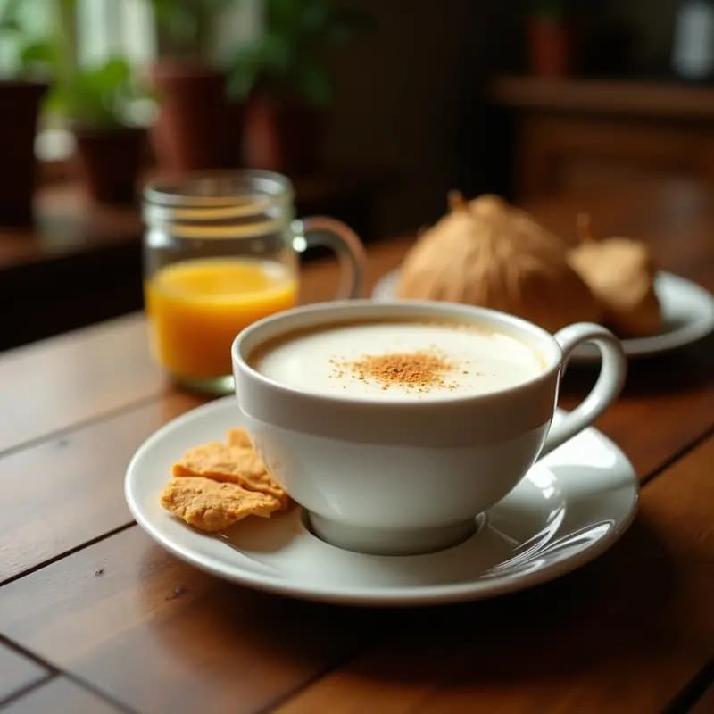 Bebida de Té Chai con Leche de Coco y Jengibre: Receta India Caliente y Depurativa