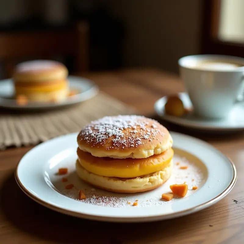 Bebida de Alfajor y Café con Leche de Almond: Frappé Argentino Sin Azúcar