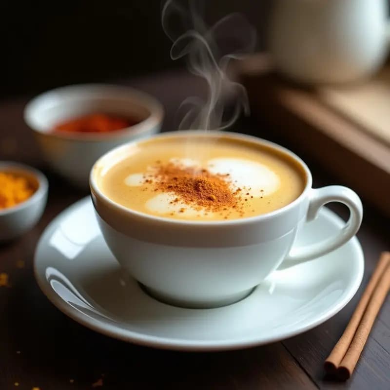 Bebida de Almendras y Azafrán con Canela: Latte Iraní Sin Lactosa y Antiinflamatorio
