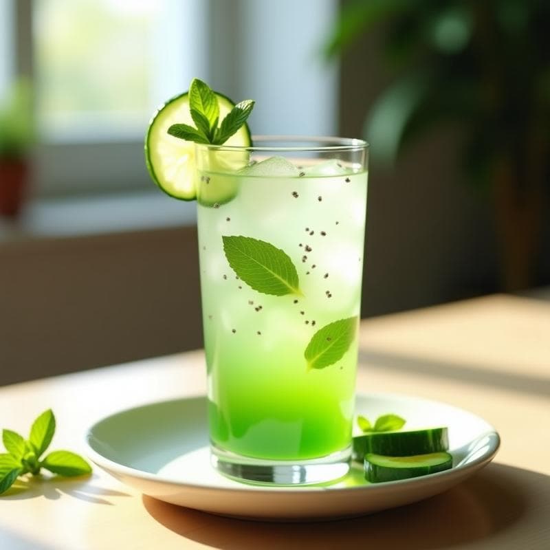 Bebida de Aloe Vera y Pepino: Refresco Depurativo y Hidratante en 5 Minutos