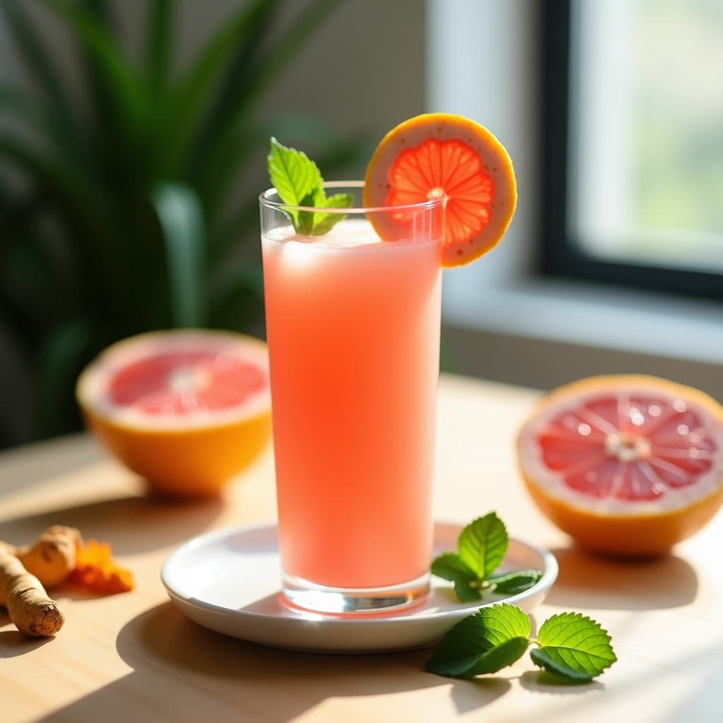 Bebida de Aloe Vera y Pomelo Rosa: Licuado Depurativo para el Hígado