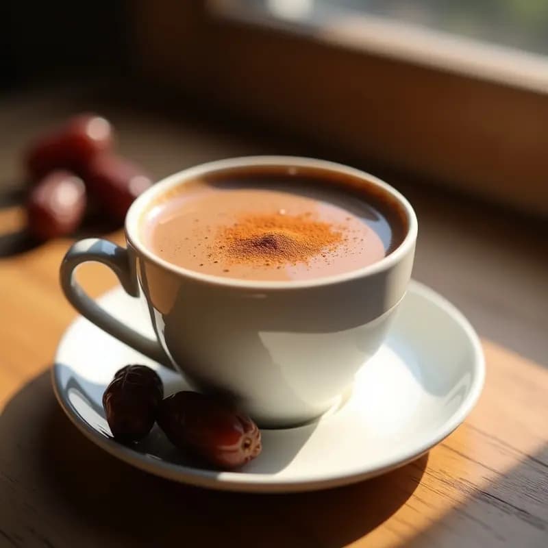 Bebida de Avena y Cacao con Canela y Dátiles: Latte Saludable Sin Lactosa y Sin Azúcar
