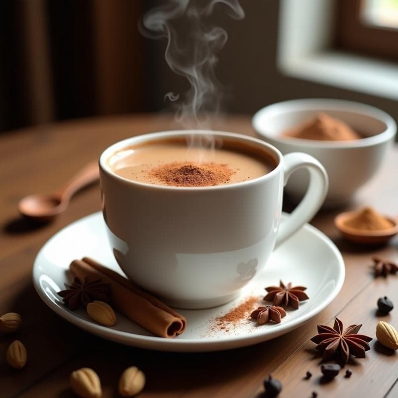 Bebida de Avena y Cacao con Especias de Chai: Golden Milk Vegano para Desayunar
