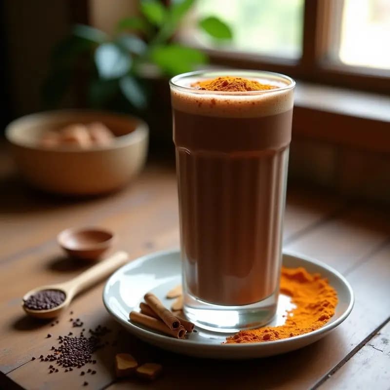 Bebida de Avena y Cacao con Especias Mayas: Batido Energético para Empezar el Día