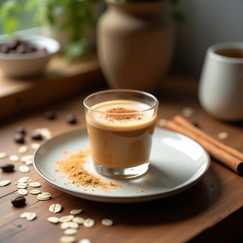 Bebida de Avena y Café con Canela: Shot Energético Sin Azúcar para el Desayuno