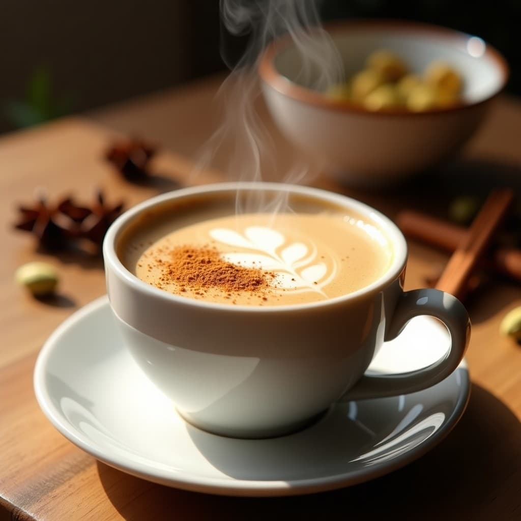 Bebida de Avena y Café con Especias: Latte Vegano para Energía Matutina