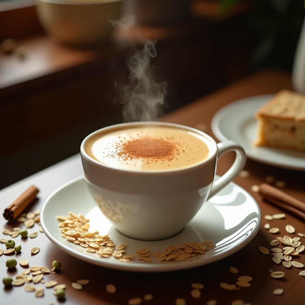 Bebida de Avena Tostada y Especias Chai: Receta Indiana Sin Cafeína y Energizante