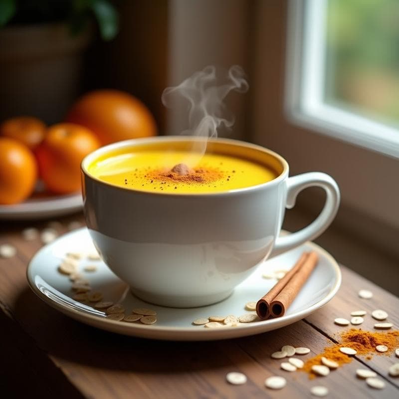 Bebida de Avena y Cúrcuma Dorada: Receta Antiinflamatoria para Desayunos Keto