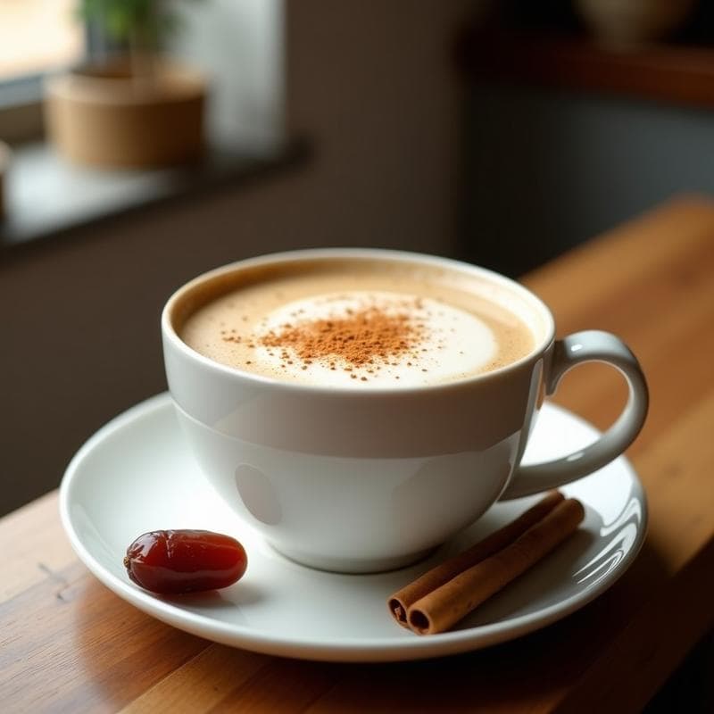 Bebida de Avena y Dátiles con Canela y Nuez Moscada: Latte Vegano Keto en 5 Minutos