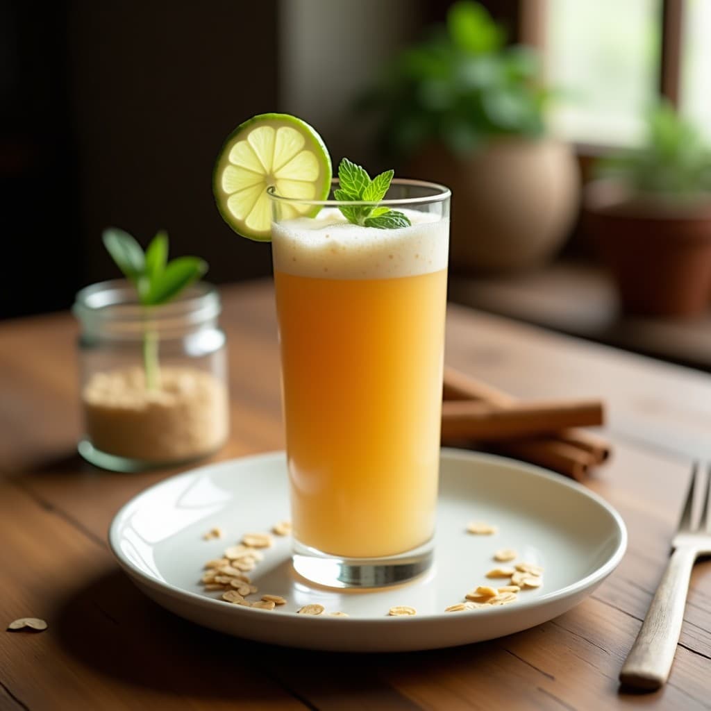 Bebida de Avena Fermentada y Canela: Kéfir Colombiano Probiótico y Energético
