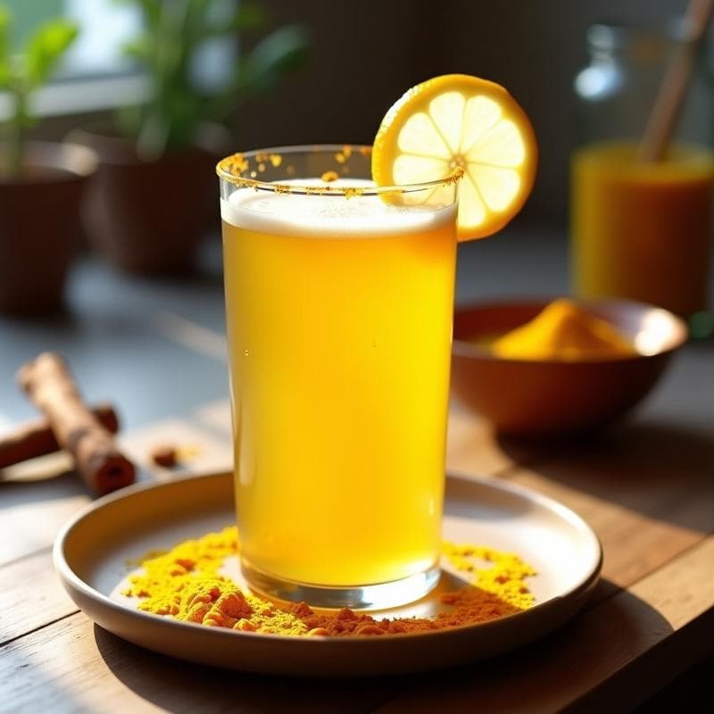 Bebida de Avena Fermentada con Cúrcuma: Probiótico Dorado Sin Lácteos