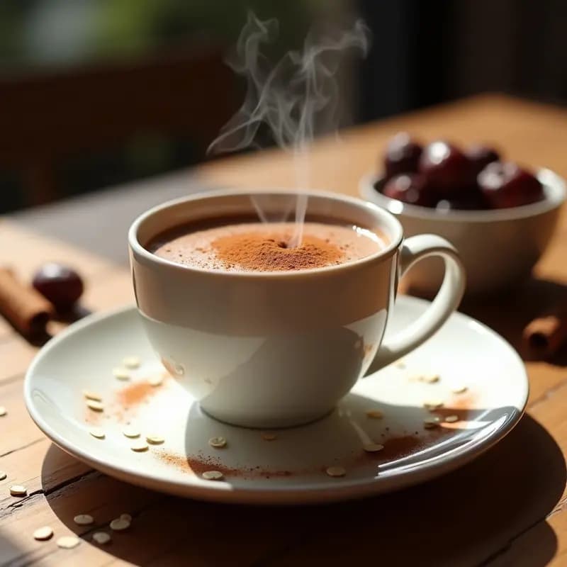 Bebida de Cacao y Avena con Canela: Desayuno Mexicano Alto en Energía en 5 Minutos