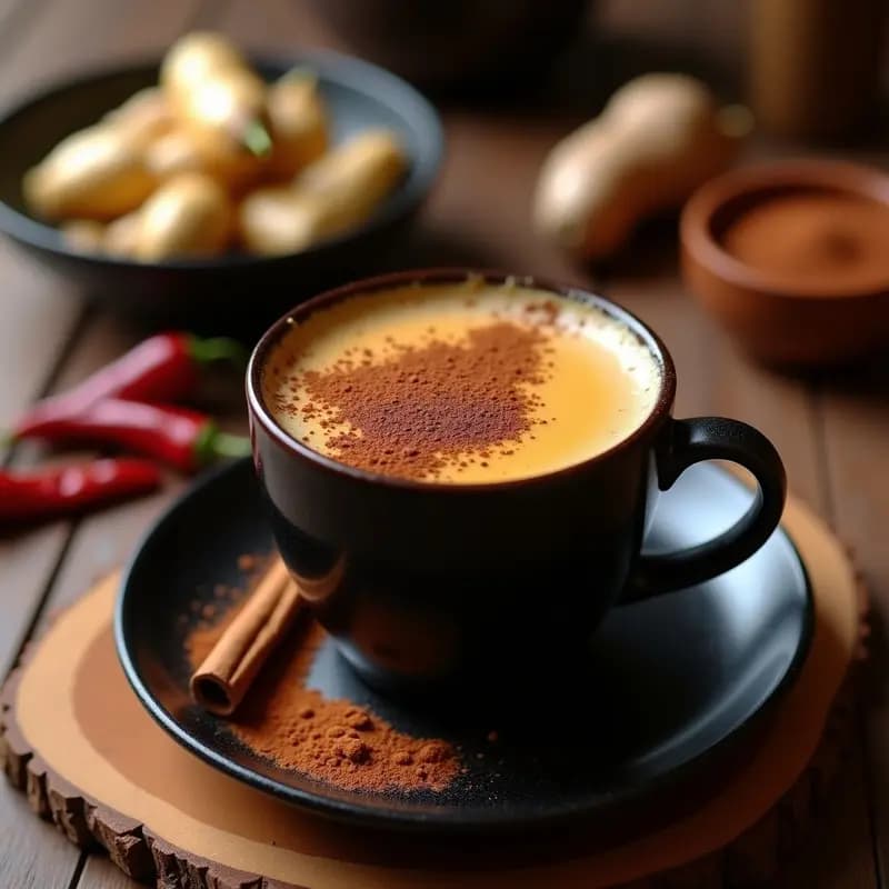 Bebida de Cacao y Chile Ancho: Golden Drink Mexicano sin Cafeína y Antiinflamatorio